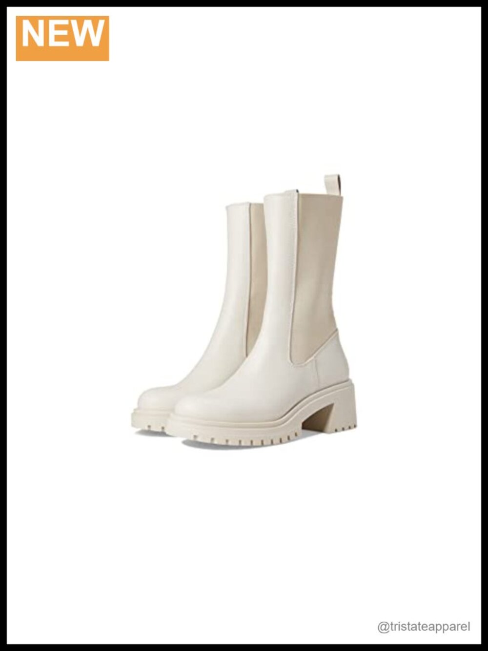 Women's Mid-Calf Suede Fashion Boot with Woven Panels